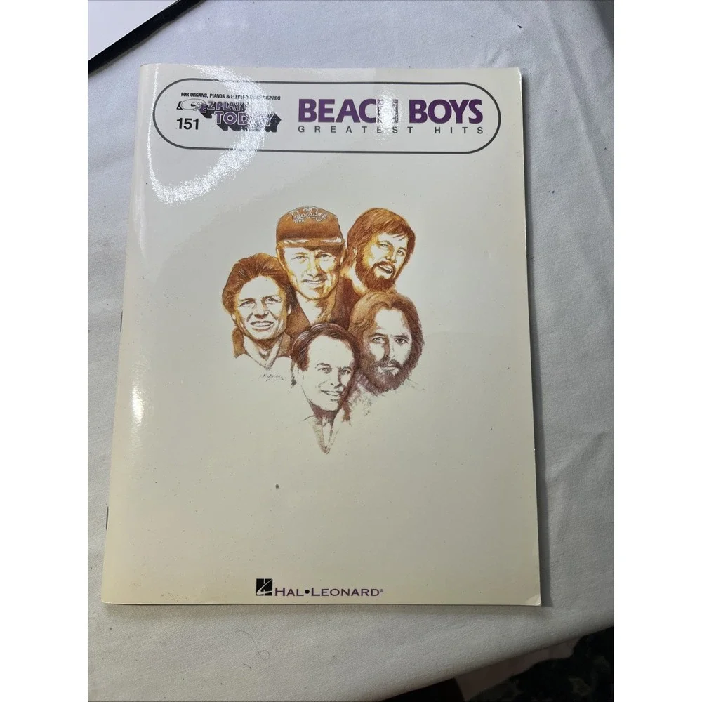 Beach Boys sheet music book Rock and Roll organs piano‎ electronic keyboards g